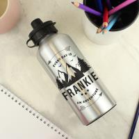 Personalised Every Day Is An Adventure Silver Drinks Bottle Extra Image 2 Preview